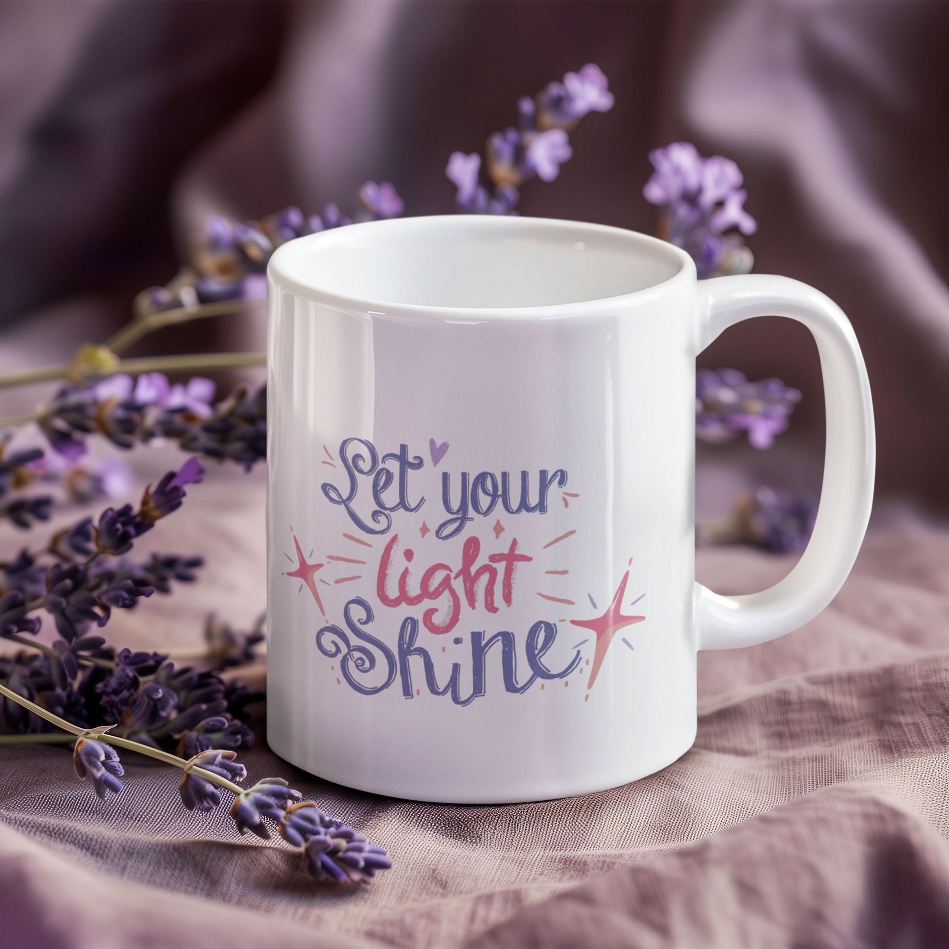 "Let Your Light Shine" - Inspirational Coffee Mug