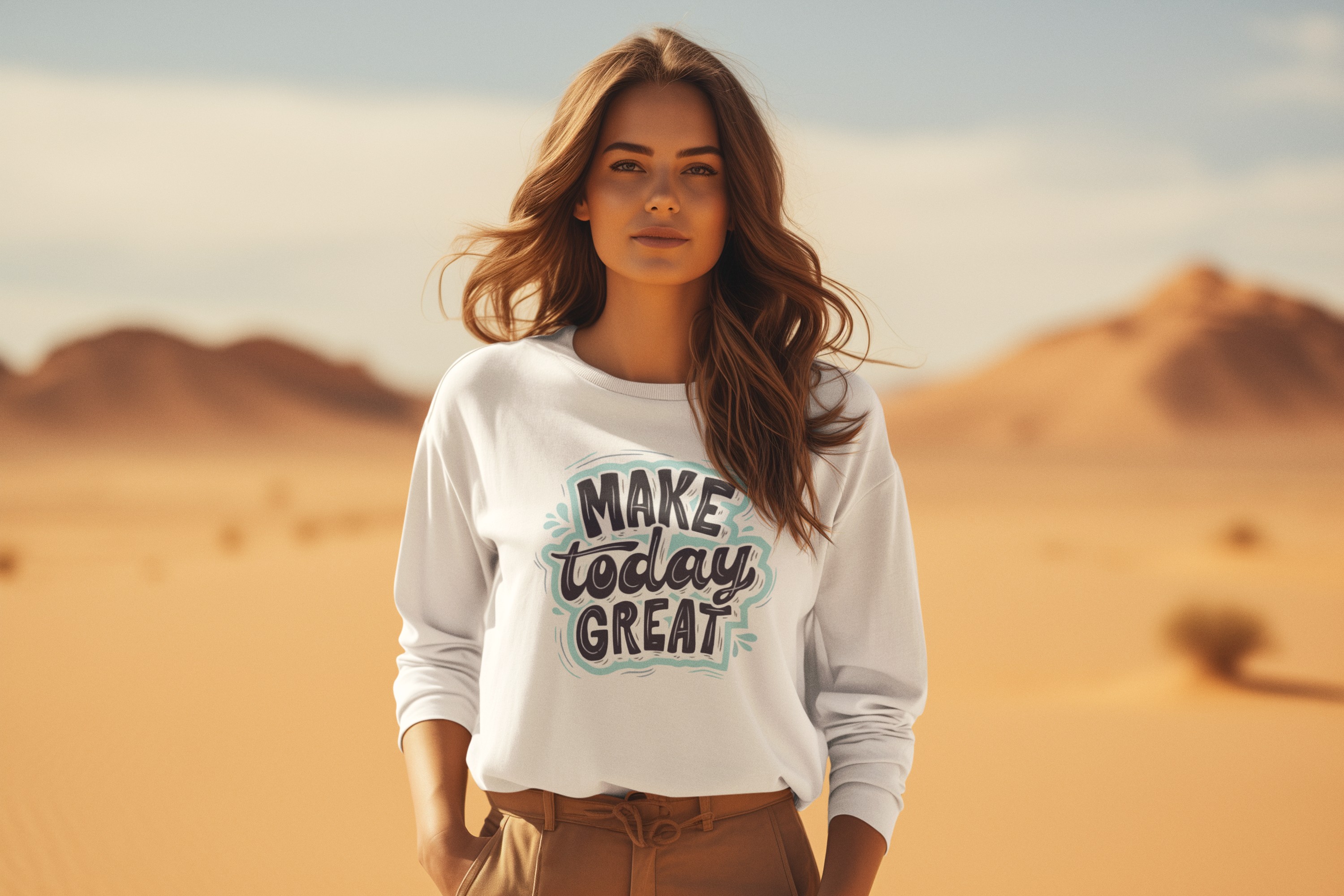 "Make Today Great" Unisex Sweatshirt - Elevate Your Day in Style