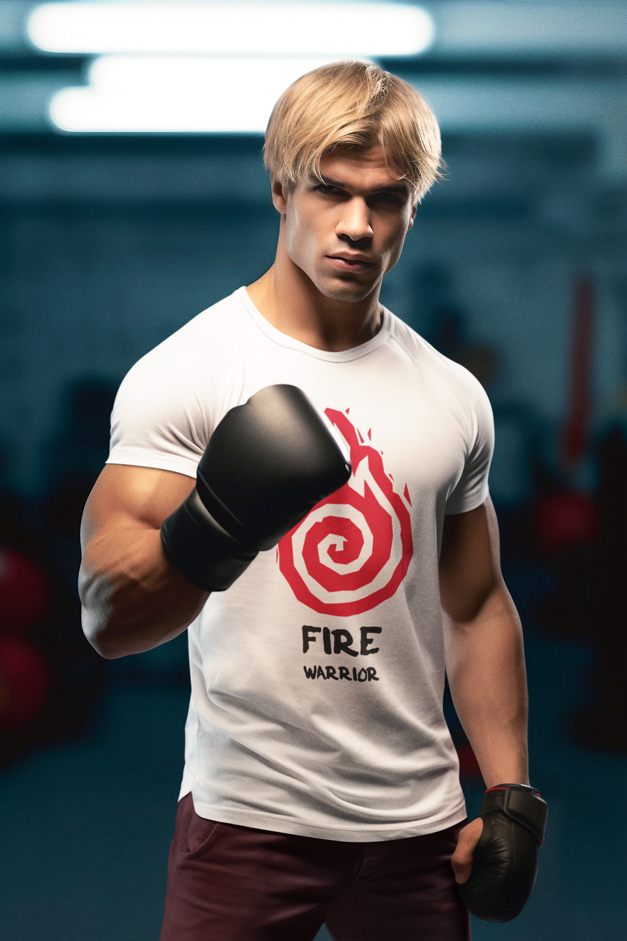 “Fire Warrior” Men Premium Tshirts 100% Cotton